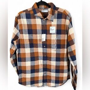 NWT Sonoma Goods Mens Multicolored Flannel Size Large